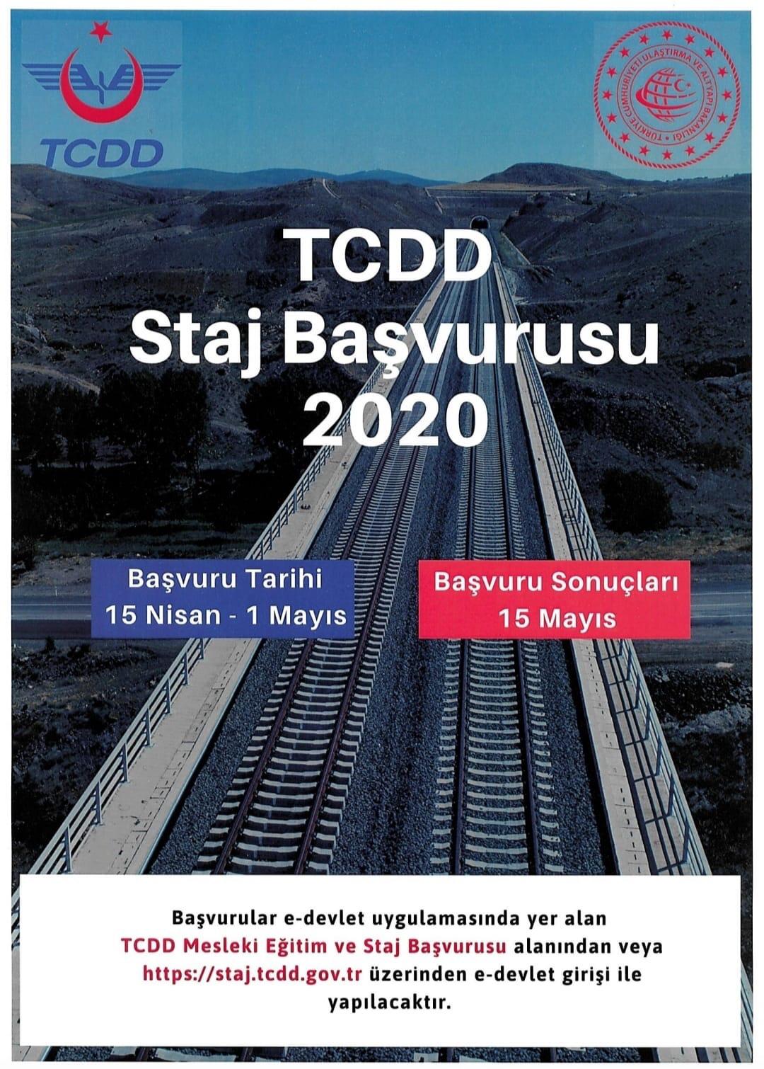TCDD Staj Başvurusu 2020
